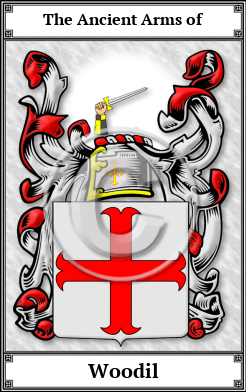 Woodil Family Crest Download (JPG)  Book Plated - 150 DPI