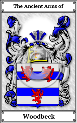 Woodbeck Family Crest Download (JPG)  Book Plated - 150 DPI