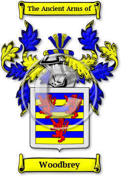Woodbrey Family Crest Download (jpg) Legacy Series - 150 DPI