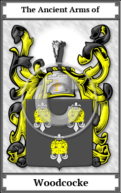 Woodcocke Family Crest Download (JPG)  Book Plated - 150 DPI