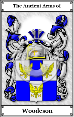 Woodeson Family Crest Download (JPG) Book Plated - 600 DPI