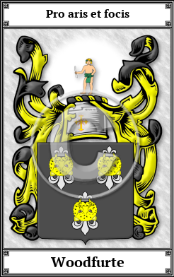 Woodfurte Family Crest Download (JPG)  Book Plated - 150 DPI