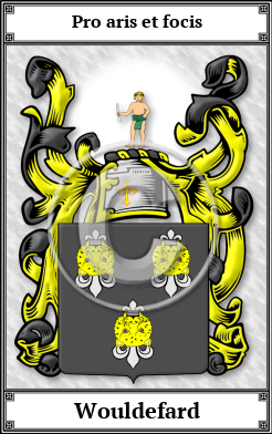 Wouldefard Family Crest Download (JPG)  Book Plated - 150 DPI