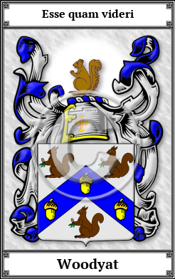 Woodyat Family Crest Download (JPG)  Book Plated - 150 DPI
