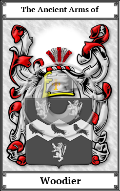 Woodier Family Crest Download (JPG)  Book Plated - 150 DPI