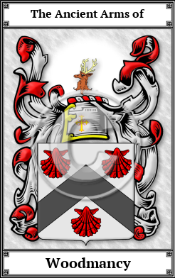 Woodmancy Family Crest Download (JPG) Book Plated - 600 DPI
