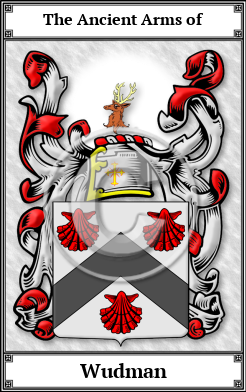Wudman Family Crest Download (JPG)  Book Plated - 150 DPI