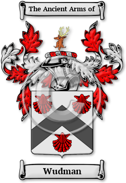 Wudman Family Crest Download (jpg) Legacy Series - 150 DPI