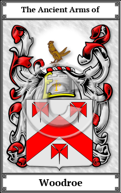 Woodroe Family Crest Download (JPG)  Book Plated - 150 DPI