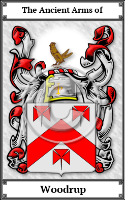 Woodrup Family Crest Download (JPG)  Book Plated - 150 DPI