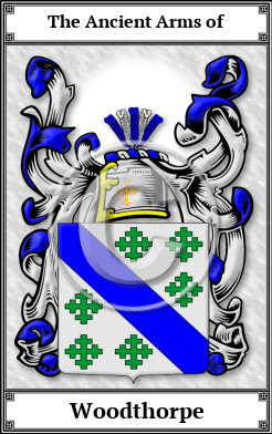 Woodthorpe Family Crest Download (JPG) Book Plated - 600 DPI