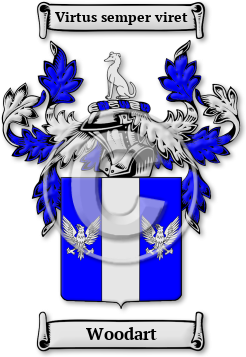 Woodart Family Crest Download (jpg) Legacy Series - 150 DPI