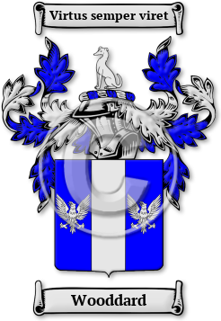 Wooddard Family Crest Download (jpg) Legacy Series - 150 DPI