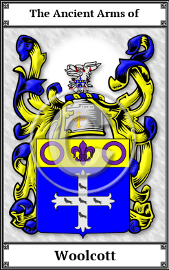 Woolcott Family Crest Download (JPG)  Book Plated - 150 DPI