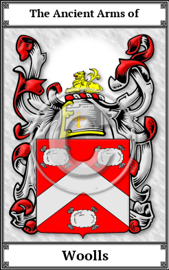Woolls Family Crest Download (JPG)  Book Plated - 150 DPI