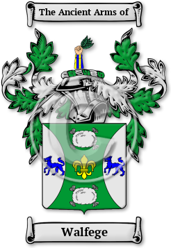 Walfege Family Crest Download (jpg) Legacy Series - 150 DPI
