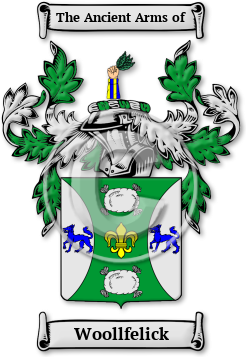 Woollfelick Family Crest Download (jpg) Legacy Series - 150 DPI