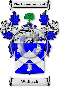 Wallrich Family Crest Download (jpg) Legacy Series - 150 DPI