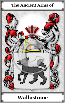 Wallastome Family Crest Download (JPG)  Book Plated - 150 DPI