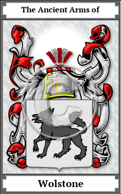 Wolstone Family Crest Download (JPG)  Book Plated - 150 DPI