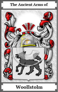 Woollstolm Family Crest Download (JPG) Book Plated - 600 DPI