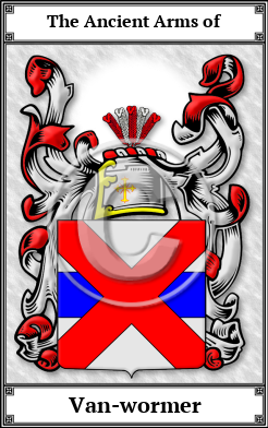 Van-wormer Family Crest Download (JPG)  Book Plated - 150 DPI