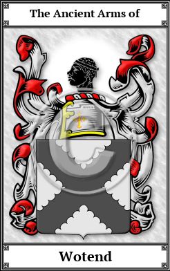 Wotend Family Crest Download (JPG)  Book Plated - 150 DPI