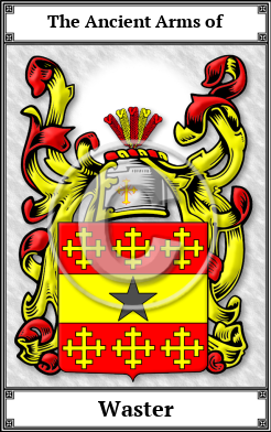 Waster Family Crest Download (JPG)  Book Plated - 150 DPI