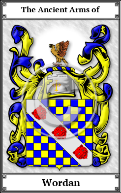 Wordan Family Crest Download (JPG)  Book Plated - 150 DPI