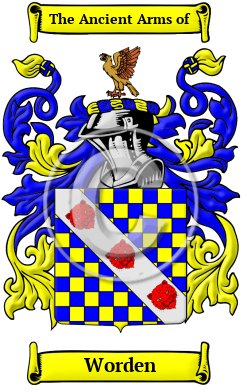 Worden Family Crest/Coat of Arms