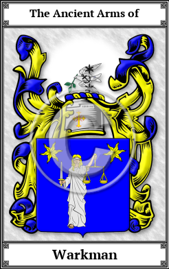 Warkman Family Crest Download (JPG)  Book Plated - 150 DPI