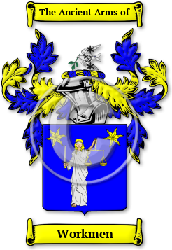 Workmen Family Crest Download (jpg) Legacy Series - 150 DPI