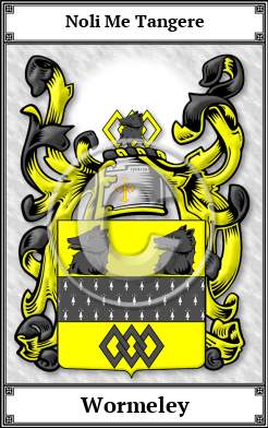 Wormeley Family Crest Download (JPG)  Book Plated - 150 DPI