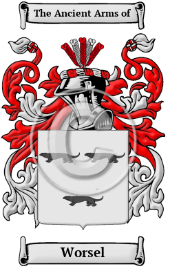 Worsel Family Crest Download (jpg) Heritage Series - 150 DPI