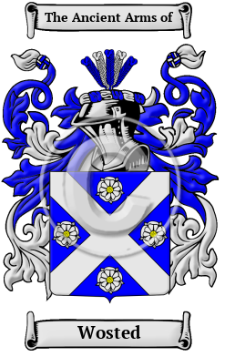 Wosted Family Crest/Coat of Arms