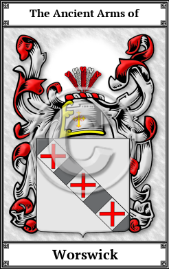 Worswick Family Crest Download (JPG)  Book Plated - 150 DPI