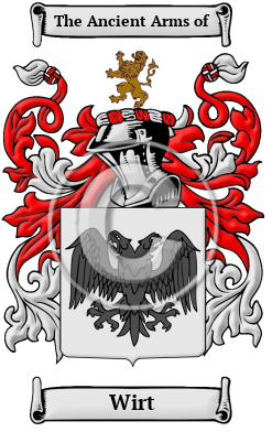Wirt Family Crest Download (JPG) Heritage Series - 600 DPI
