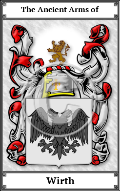 Wirth Family Crest Download (JPG)  Book Plated - 150 DPI