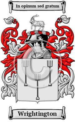 Wrightington Family Crest/Coat of Arms