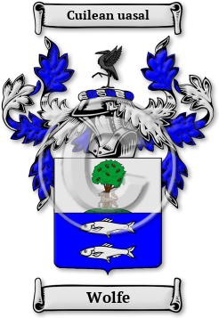 Wolfe Family Crest Download (jpg) Legacy Series - 150 DPI