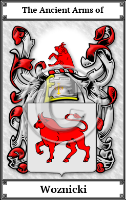 Woznicki Family Crest Download (JPG)  Book Plated - 150 DPI