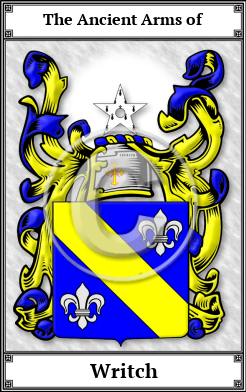 Writch Family Crest Download (JPG)  Book Plated - 150 DPI