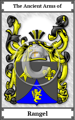 Rangel Family Crest Download (JPG)  Book Plated - 150 DPI