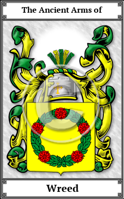 Wreed Family Crest Download (JPG)  Book Plated - 150 DPI