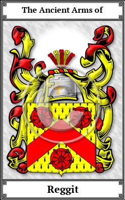 Reggit Family Crest Download (JPG)  Book Plated - 150 DPI