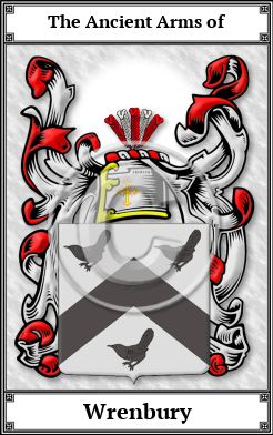 Wrenbury Family Crest Download (JPG)  Book Plated - 150 DPI