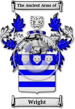 Wright Family Crest Download (jpg) Legacy Series - 150 DPI