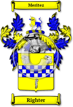 Righter Family Crest Download (JPG) Legacy Series - 600 DPI
