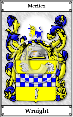 Wraight Family Crest Download (JPG) Book Plated - 600 DPI