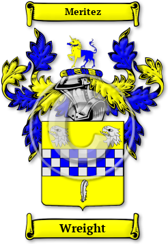 Wreight Family Crest Download (jpg) Legacy Series - 150 DPI